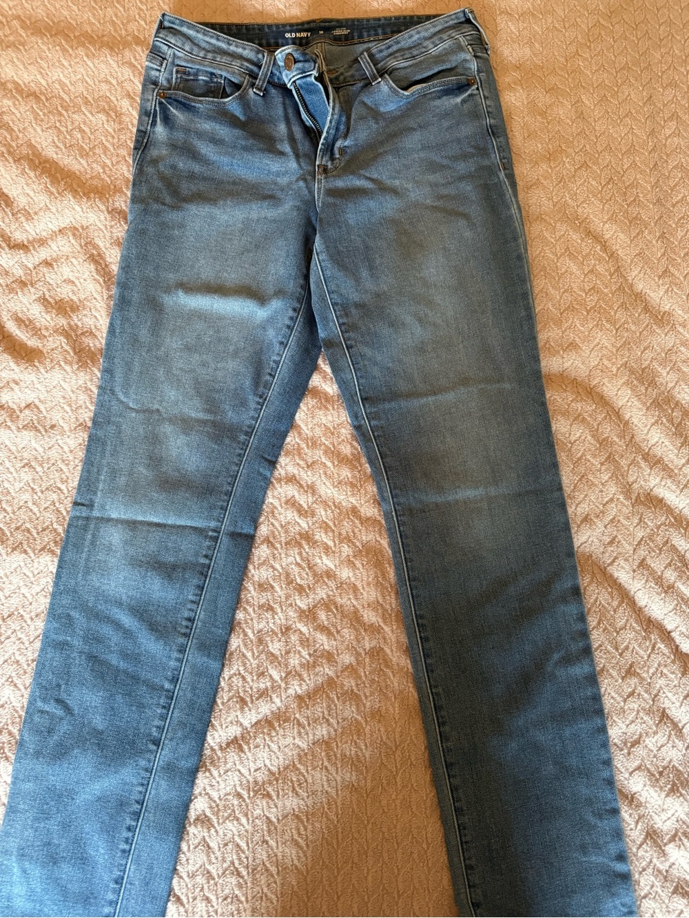 Old Navy Straight Leg Jeans - Medium Blue Wash